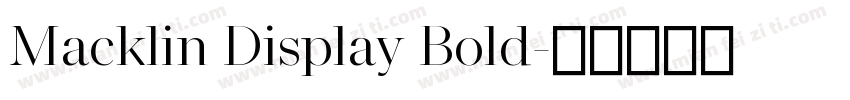 Macklin Display Bold字体转换